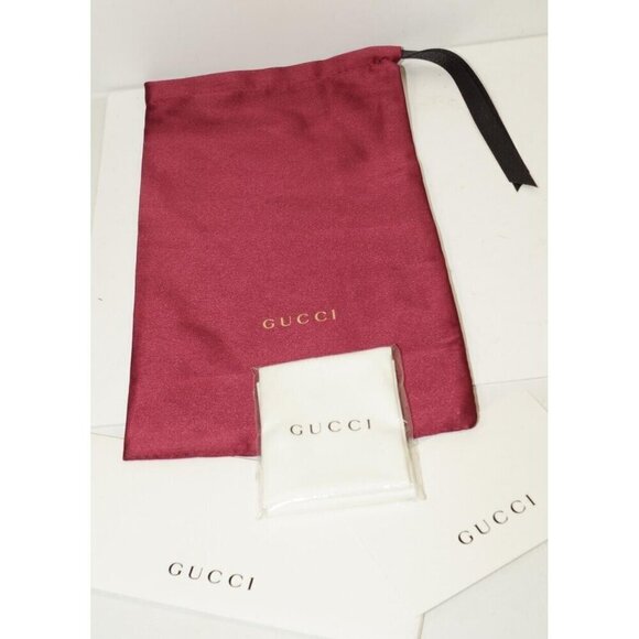 NEW AUTHENTIC GUCCI SUNGLASSES ACCESSORY DRAWSTRING DUST SATIN BAG POUCH… - Picture 4 of 12